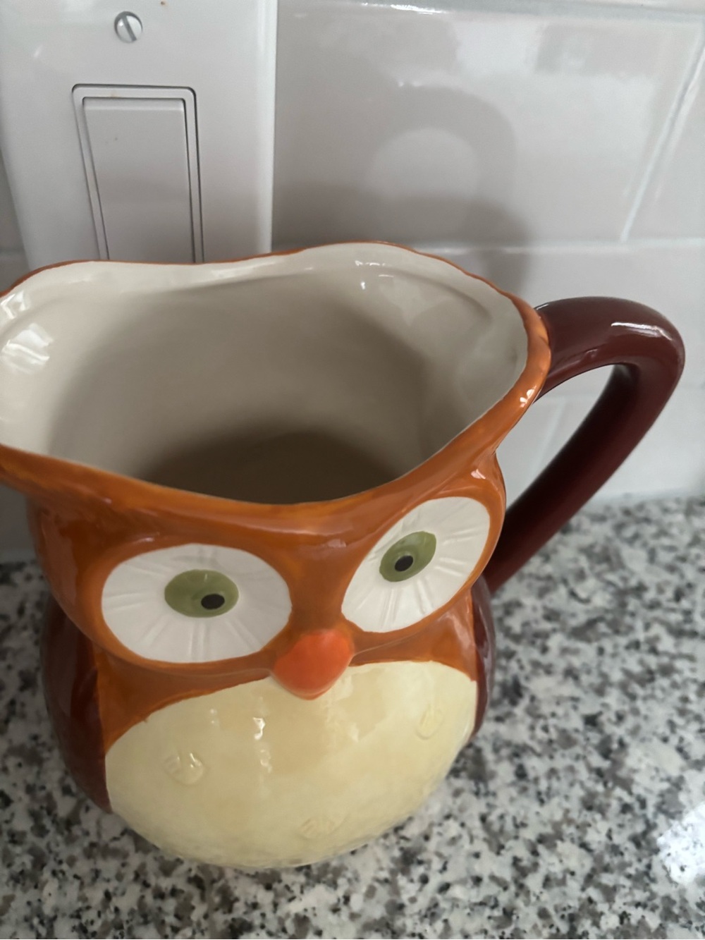Owl Ceramic Pitcher - Decorative Owl 🦉 Lovers NEW Final Sale - Picture 2 of 4